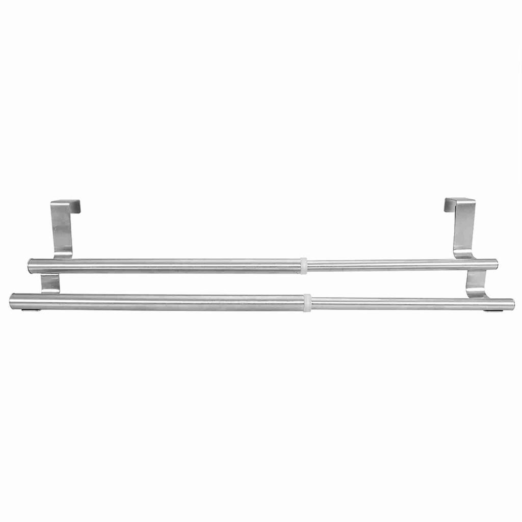 Stainless Steel Retractable Bath Towel Rack Double Single Bar Bedroom Towel Shelf
