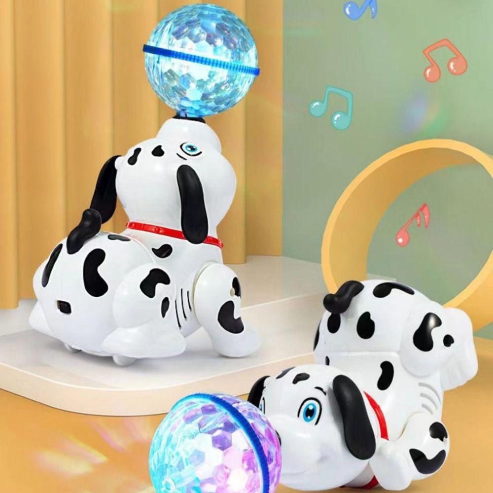 Top Ball Spinning Dalmatian Toys Robot Electronic Dog Children's Christmas Gift