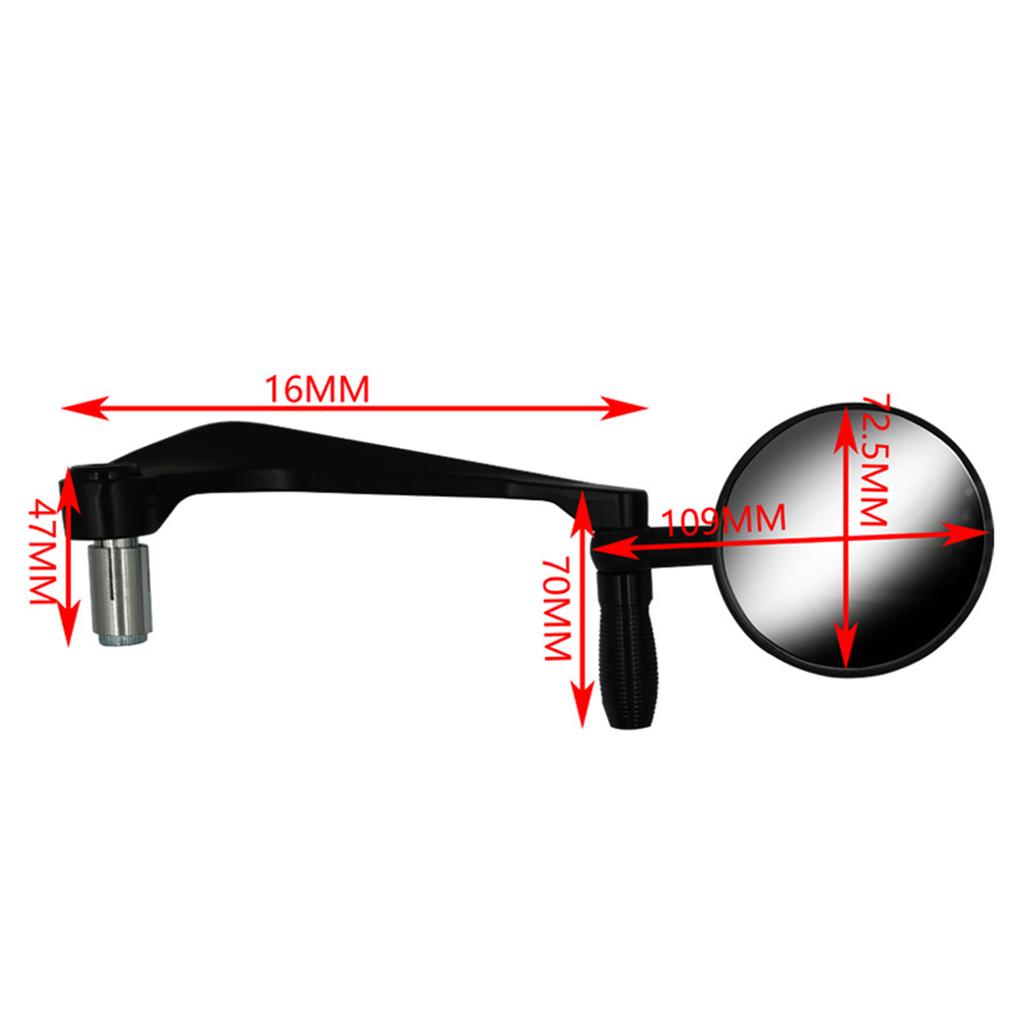 Universell backspegel Klar reflektion Slitstark design Styrbackspegel Lättvikt för motorcyklar och cyklar