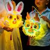 Traditional Handheld Paper Lamp Cartoon LED Lantern Toys  Mid-Autumn Festival