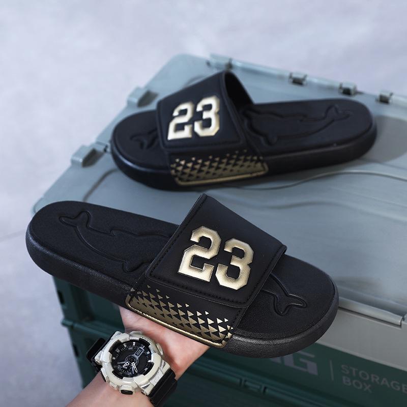 

Men s Non-Slip One-Strap Outdoor Summer Sandals, Trendy European and American Style 46 золотий/чорний