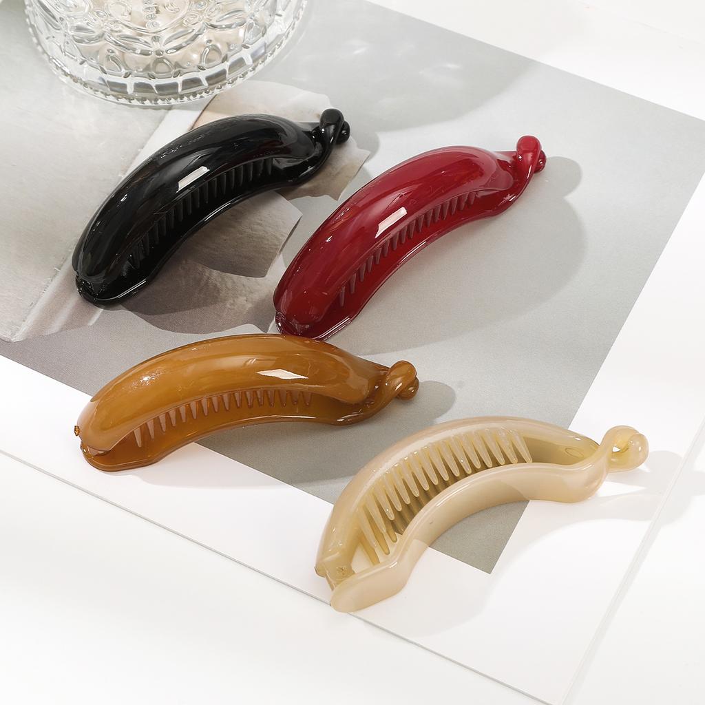 Clips de Banană Culoare Jeleu Gheară de Păr Cataramă Coadă de Cal Suporturi Coadă de Cal Ace de Păr Agrafe Femei Fete Agrafe Accesorii de Păr
