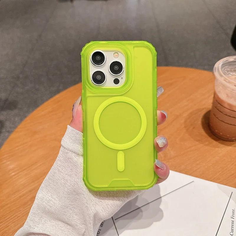 Rugged 3in1 Magnetic Heavy Duty Protective Case IPhone 17 16 15 14 Plus 13 12 Pro Max for Magsafe Impact Resistant Mobile Cover