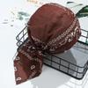Men Women Quick Dry Cotton MuslimTurban Pirate Hat Hair Loss Cap Headscarf Bandana