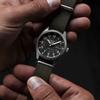 SEIKO 100-meter waterproof trendy style Automatic nylon strap 36.4mm same style for men and women black dial SRPJ85
