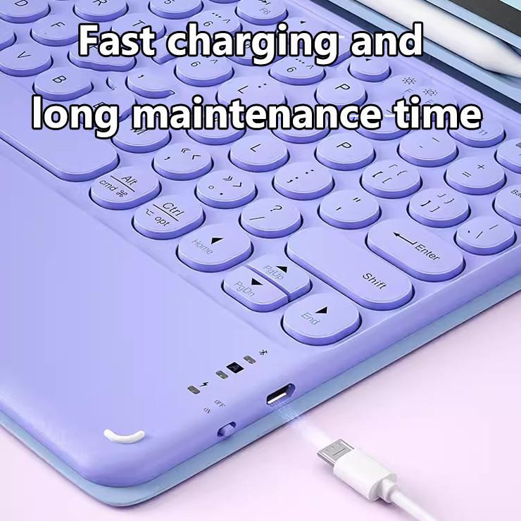 Hülle mit Touchpad-Tastatur für RedMi Pad Pro 12,1 Zoll Hülle POCO Pad für Redmi Pad Pro 5G 12,1 Zoll Kabellose Bluetooth-Hülle