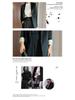 Women's Slim Black Suit with Unique Design - Imported Fabric, Mid-Length Autumn Jacket, Slim Fit.