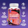 Multivitamin-Gummibärchen für Erwachsene & Teenager, 16 Essentielle Vitamine & Mineralstoffe, Vegan Glutenfrei Gentechnikfrei, 60 Gummibärchen