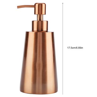 Dispensador de Sabão de Aço Inoxidável 304, Tipo Pressão Bomba Manual 350ml 6,89x2,91x2,17in, para Uso em Banheiro, Casa, Hotel
