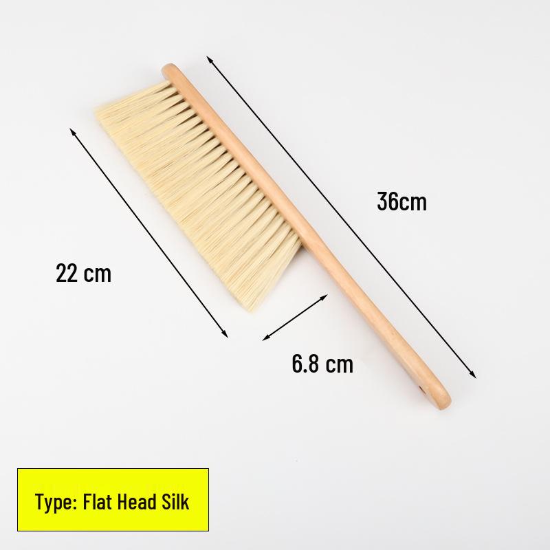 

Щітка для чищення ліжка та меблів з довгою ручкою з масиву дерева, м яка щетина