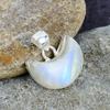 Rainbow Moonstone Gemstone Handmade 925 Sterling Silver Pendant Indian Jewelry For Her