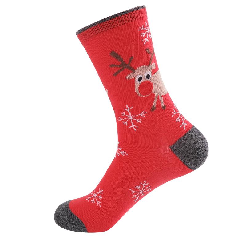 Hot Sale Women Christmas Socks Santa Claus Cotton Socks Autumn Snow Elk Gift Socks Crew Socks