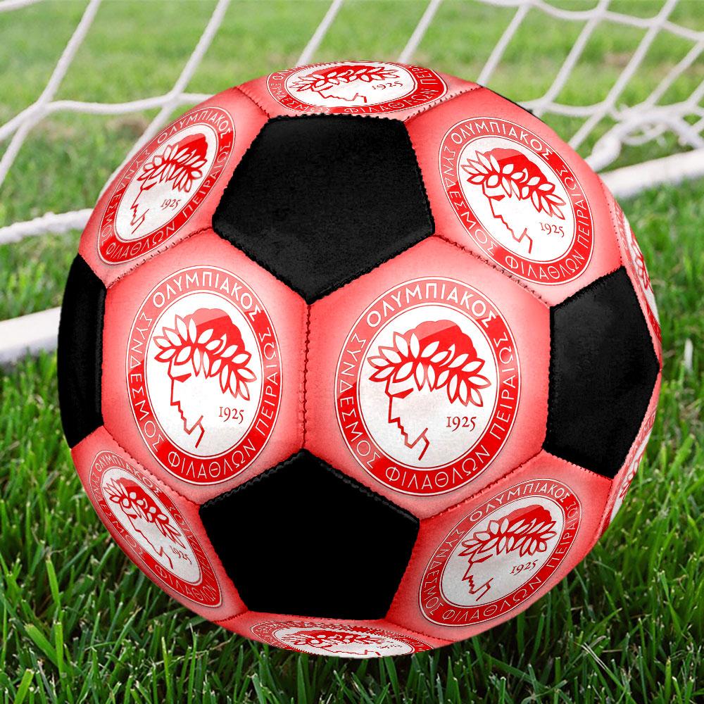 1PC Olympiacos poster size 5 soccer ball PrahaIndoor Soccer Ball Colorful All Ages Machine Stitched PVC Competition Ready Durable High-Bounce
