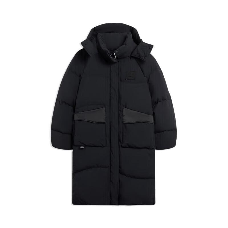 Li-Ning Women s Long Hooded Down Jacket AYMS074 XL