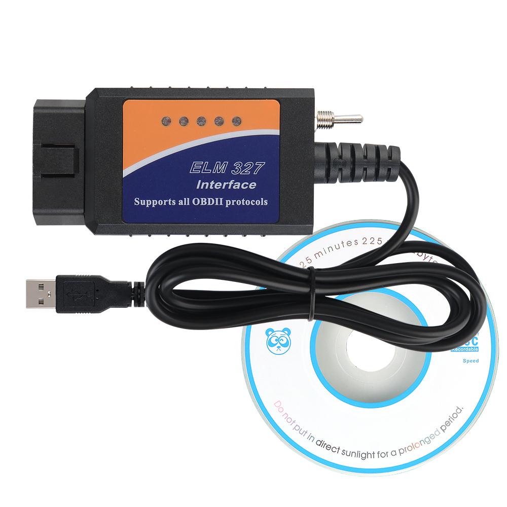 Support Most OBDII Protocols Obd2 SCANNER PIC18F25K80 Chip ELM327 USB V1.5 Switch Car Diagnostic Cable FORscan HS-CAN and MS-CAN