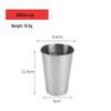 Stainless Steel Outdoor Logo Beer Mug - Single Layer Camping Juice Water Cup
