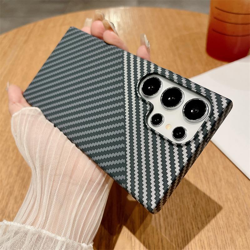 Ultratenká textura uhlíkových vláken Magnetická Pro Magsafe Pouzdro Pro Samsung S25 S24 S23 S22 Note 20 Ultra 10 Plus Hard PC Matte Cover