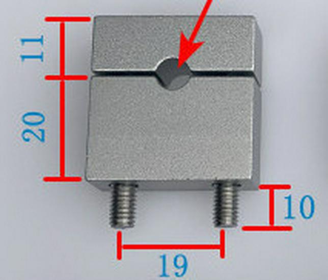 Double Hole Aluminum Alloy Tube Clamp - Air Line Panel Bracket for 1/4, 3/8, 1/2 Inch