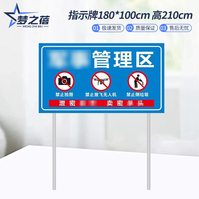 Military Management Zone Warning Sign