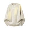 Fashion Casual Round Neck Long-sleeved Sweater Men's Long-sleeved Sweater Cardigan Men's Jacket Men's Coat Men's Shirt