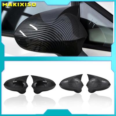 Para Seat Ibiza Mk4 6J Cubierta de Espejo Retrovisor Negro Piano Brillante Carcasa de Vista Tapa Protectora 2009 2017 Plástico ABS 2 Piezas Estilo FR Bat