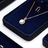Microfiber Ring & Jewelry Box, Necklace & Pendant Storage Case, Black Metal Set Jewelry Box