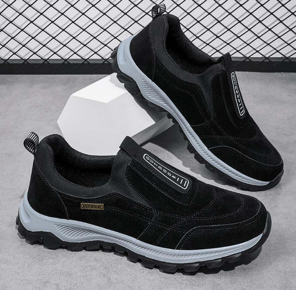 Pantofi de drumeție în aer liber Pantofi pentru bărbați, pantofi de iarnă, pantofi casual pentru bărbați, pantofi din piele de căprioară, respirabil, pantofi de mers antiderapant, încălțăminte