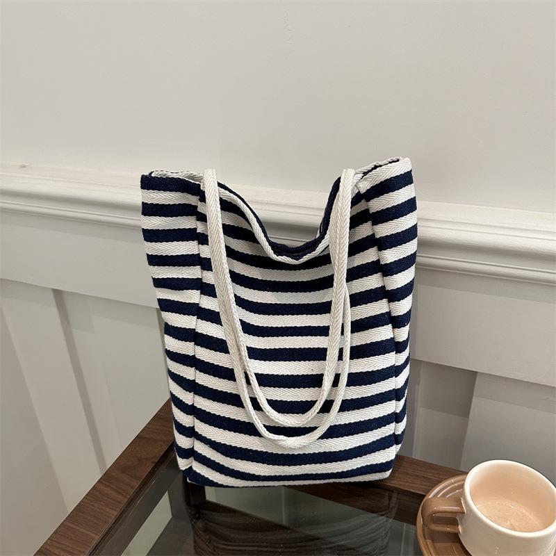 

Niche Women s 2024 Double-Sided Canvas Tote Bag - Large Capacity & Versatile for Daily Commute синій