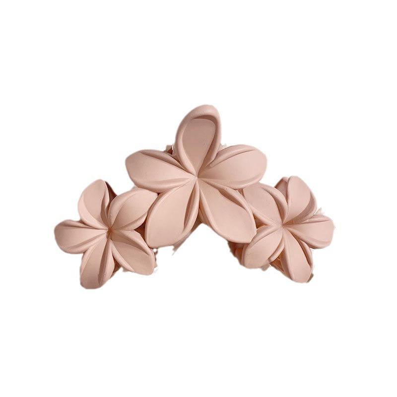 Candy Colorful Gradient Plumeria Flower Large Hair Claw Clips Women Trendy Crab Ponytail Clip Barrettes Hair Accessories Girls