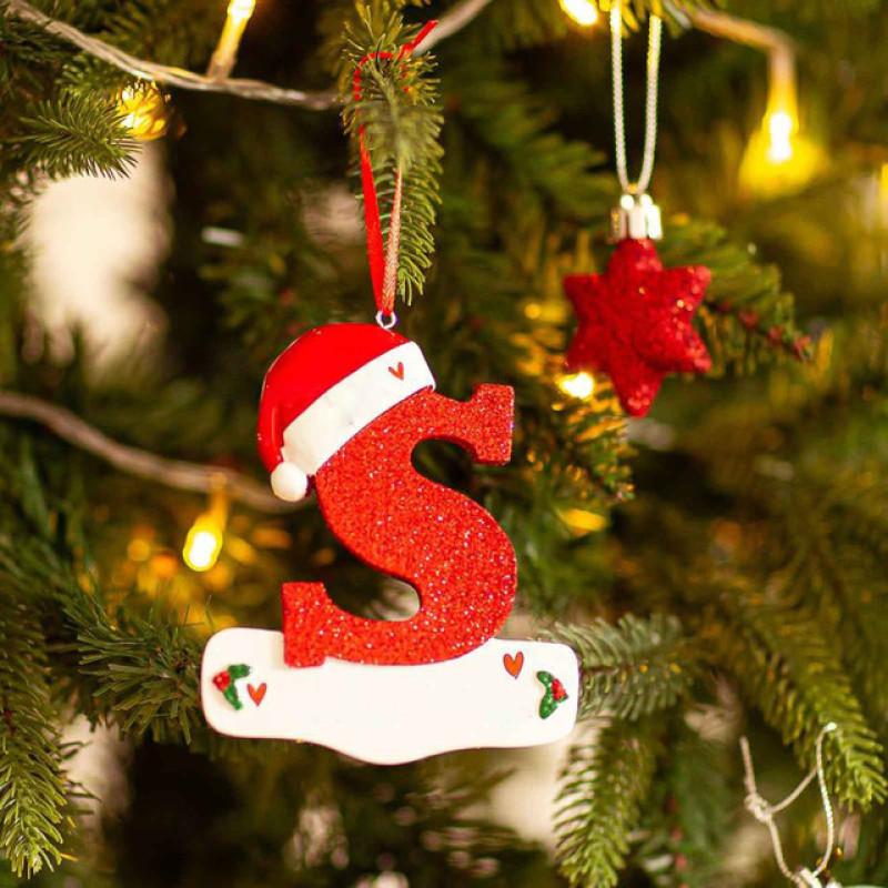 Christmas 26 Letter Hat Christmas Tree Decoration For Home 2023 Xmas Tree Ornament Gift Navidad Natal 2024
