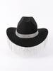 New rhinestone fringed cowboy hat carnival party western cowboy top hat women's top hat bullfighting hat