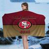 San Francisco 49ers Team Großes Mikrofaser Strandtuch Schnelltrocknendes Handtuch Sandstrandtücher Pooltuch für Reisen Schwimmbad Yoga