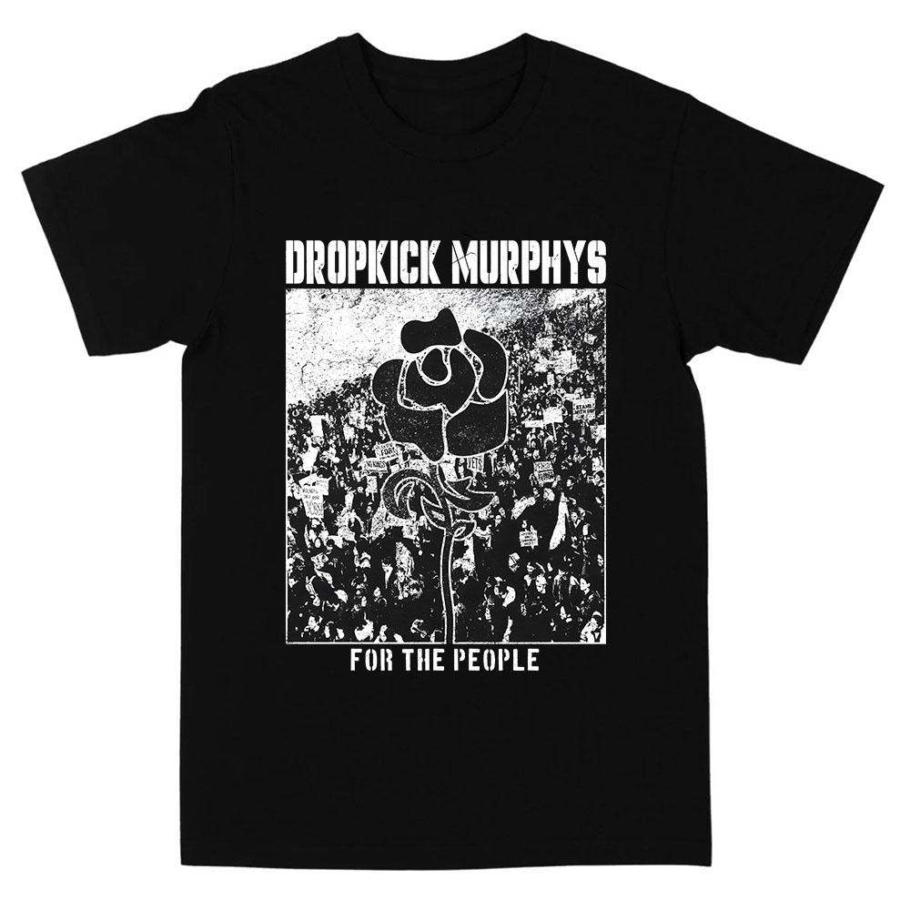 Dropkick Murphys FOR THE PEOPLE T-SHIRT Manica Corta Cotone Unisex Streetwear Girocollo Moda Uomo Donna T-shirt Abbigliamento Grafico