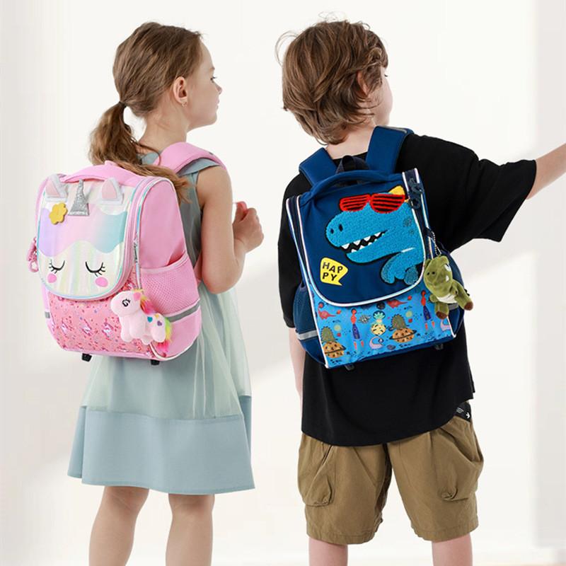 Cute Animal Kids Backpack With Breathable Fabric And Spacious Design For Kindergarten