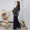 2026 Spring Korean Style Maternity Loose Puff Sleeve T-Shirt - Women's Fashionable and Simple Design