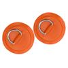 D Ring Pad Patch PVC Inflatable Boat Raft Dinghy Canoe Surfboard Kayak Tie Down FittingOrange