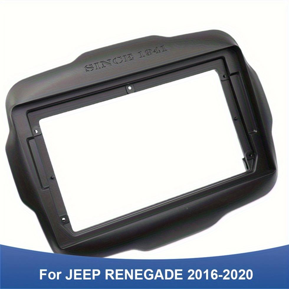 Car Radio Fascia for Jeep 2016-2020 Android Screen Multimedia Navigation Frame Durable Plastic Replacement Dashboard Trim