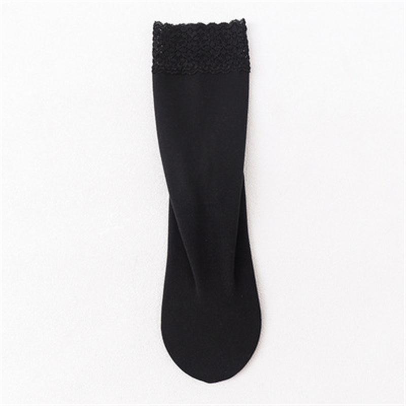 5 Pairs of Women Lace Mid Tube Socks for Spring Autumn Warm Simple Comfortable Casual Breathable Cold Resistance Versatile Socks