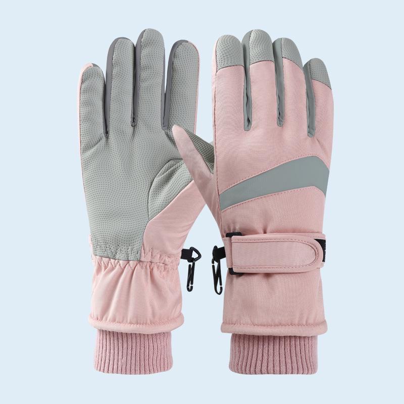 Vodotěsné dotykové cyklistické a lyžařské rukavice, větruodolné a teplé na podzim a zimu