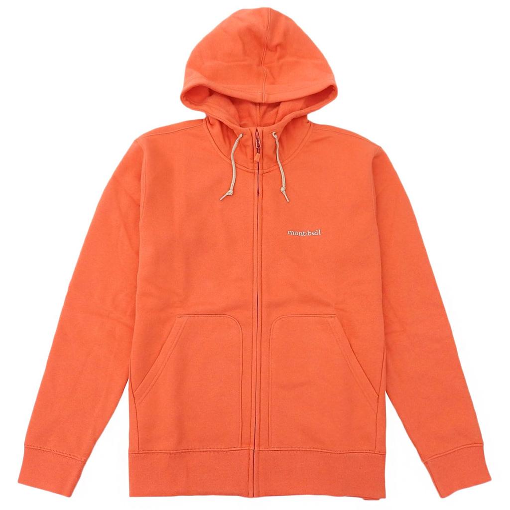 montbell men's relaxed wear cotton sweat zip parka 2104849 coral pink xl