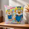 Anime cute Pororos  Office Cushion Pillowcase Car Cushion CoverXCM Lumbar Pillowcase Sofa Pillowcover