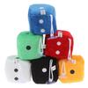 Plush Dice Party Pendant Soft Fluffy Car Decoration