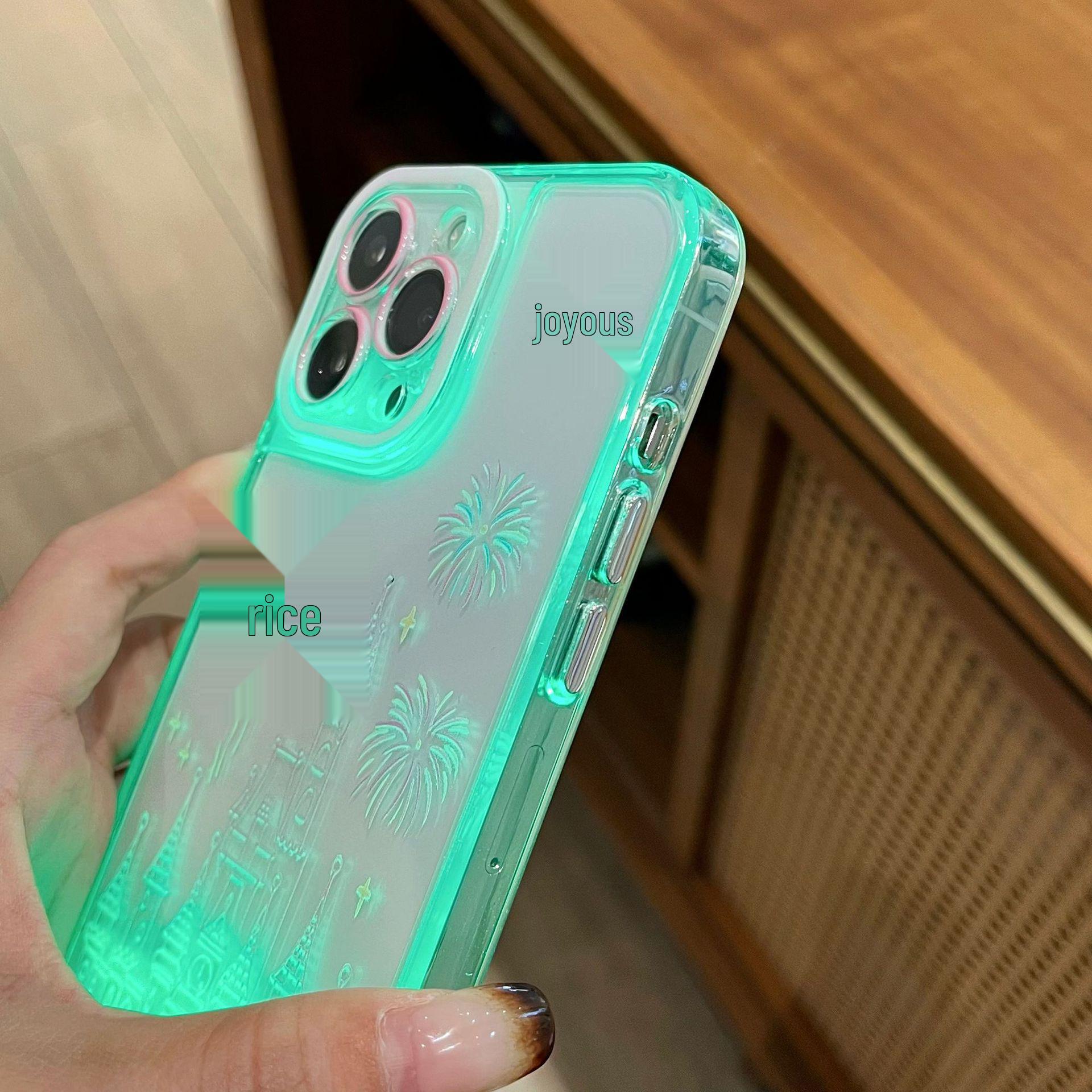 

iPhone 17 Pro Max Luminous Fireworks Dream Castle Anti-Drop Flash Case iPhone 12 Pro