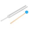 OM136.1HZ Aluminum Alloy Tuning Fork Wood Hammer Sound Healing Therapy Tool Set