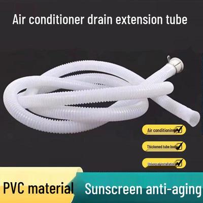 Thickened PVC Drain Pipe Extension with Connector for Air Conditioners and Washing Machines