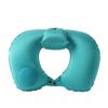 Hand Pressing Press To Inflate Pillow U-Shaped Neckrest Pad Neck Support Cushion  Tourist