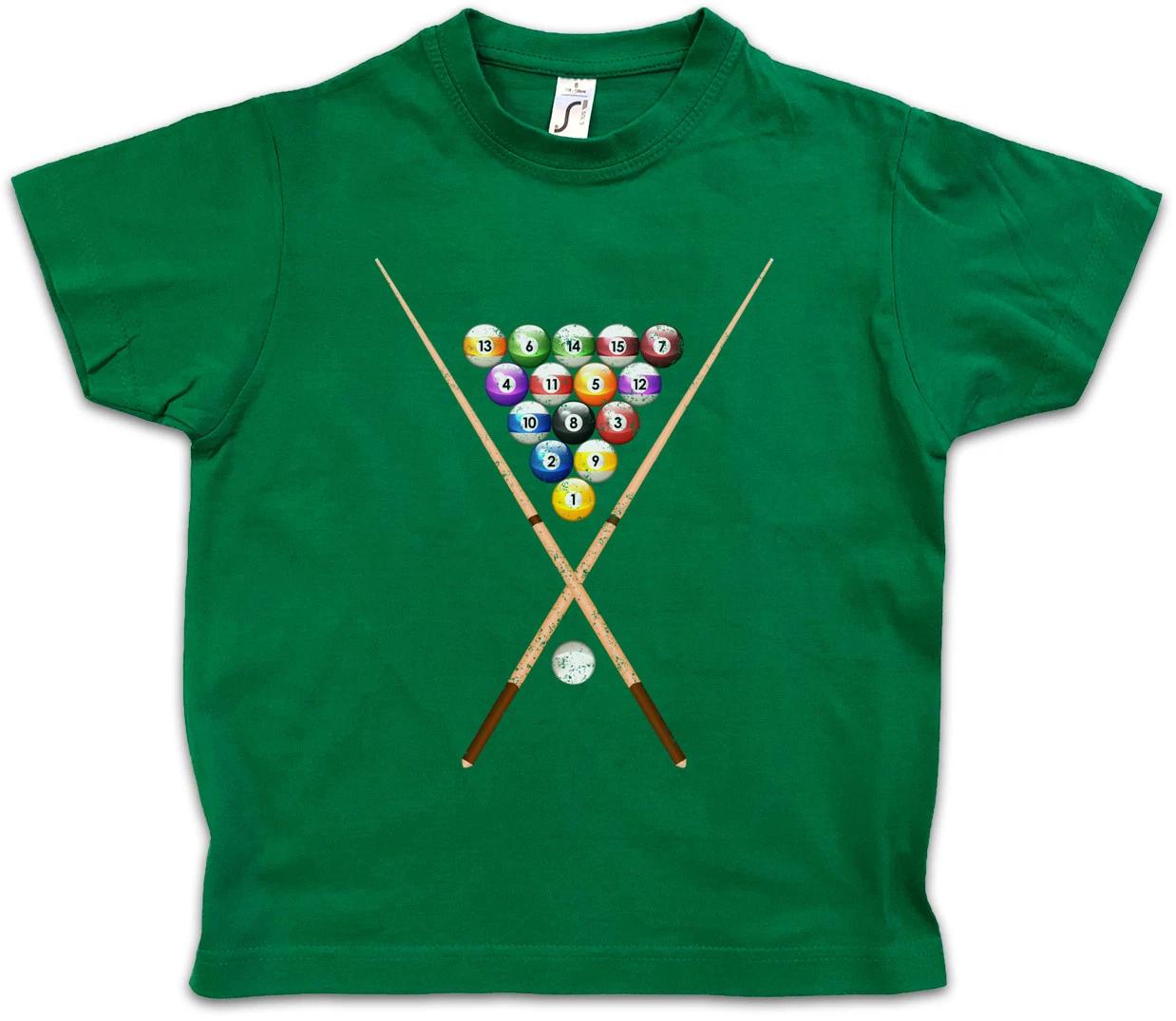 

POOL BILLARD II Kids Boys T-Shirt Eightball 8 Ball Gamble Player Snooker 130