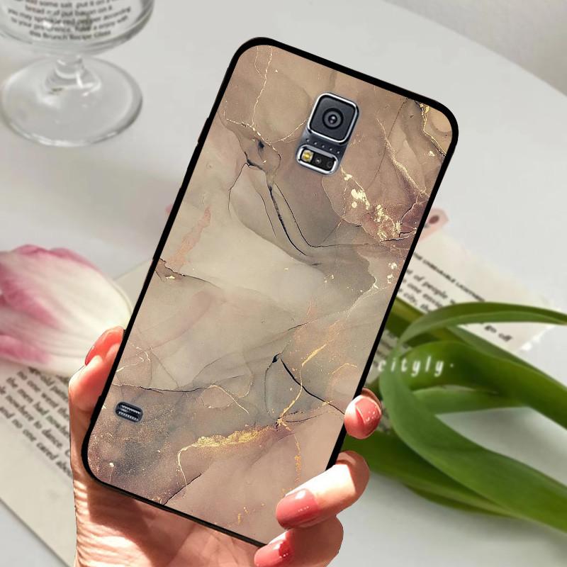 Für Samsung Galaxy S5 Hülle S 5 I9600 SM-G900F Niedliche Bemalte Silikon-Rückabdeckung Für Samsung S5 Hüllen G9006V Schutzhülle