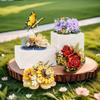 Adults Flowers Micro Particle Building Block Set Toys for Children 7 To 12 Year Old Rose Flower Bouquet Mini Assembled Brick Toy