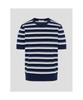 Binpolmen Striped Round Knit Navy